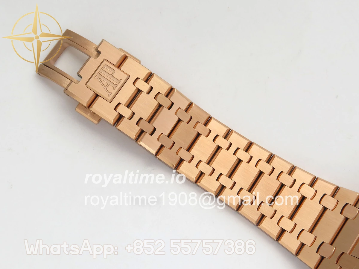 Audemars Piguet Royal Oak Chrono 26331 RG APWF Blue/RG Dial on RG Bracelet A2385 - Image 18