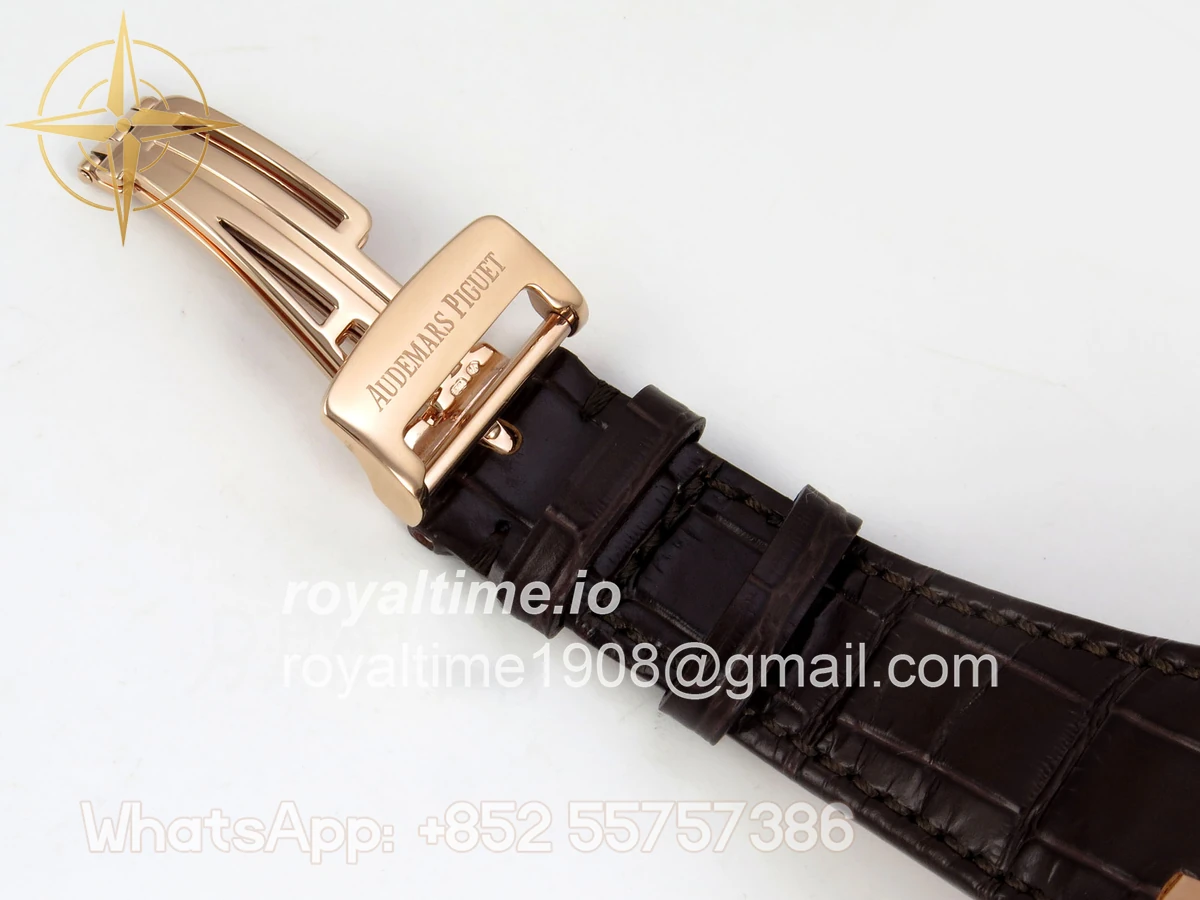 Audemars Piguet Royal Oak Chrono 26331 RG APWF Brown/RG Dial on Brown Leather Strap A2385 - Image 18