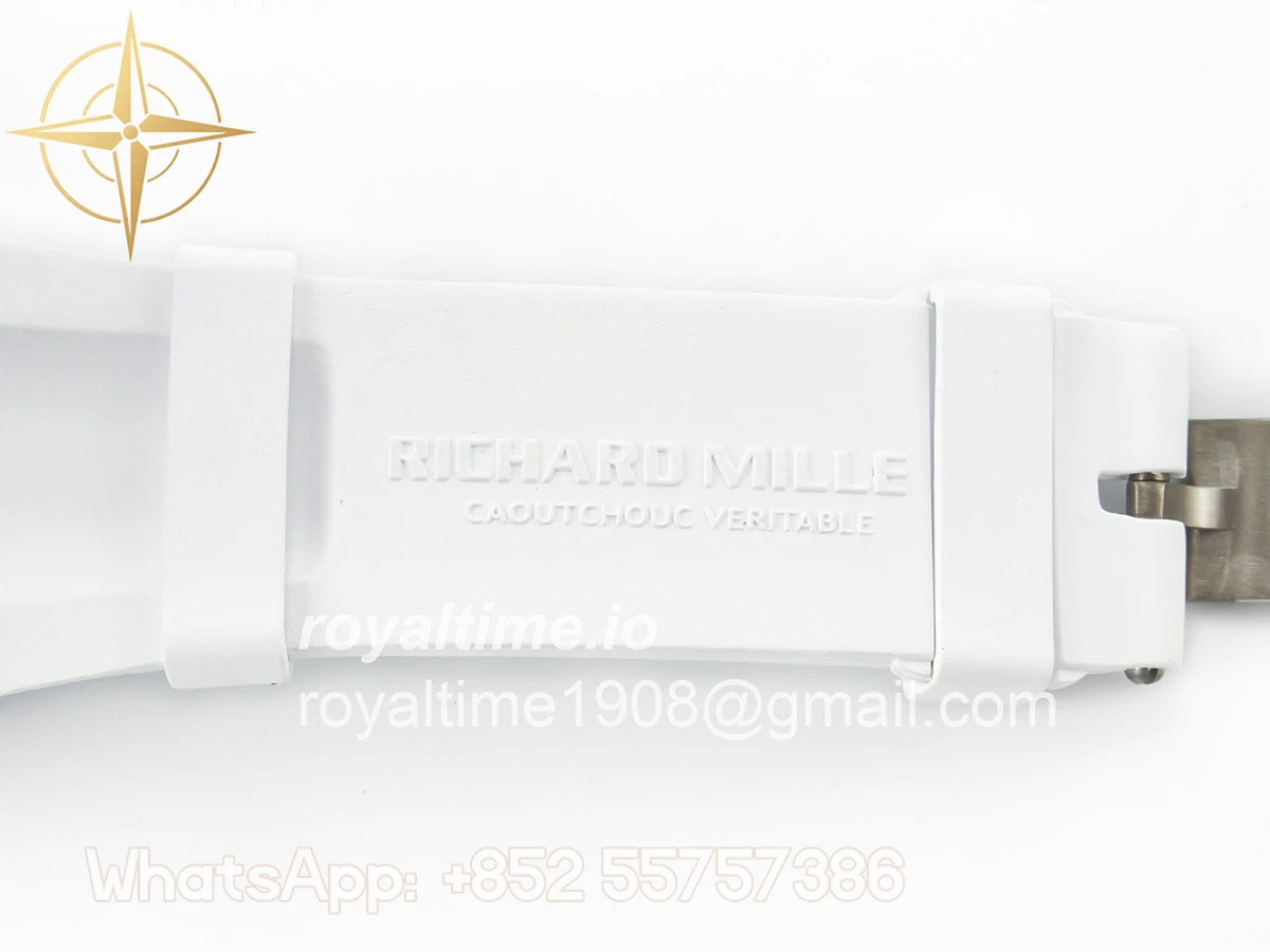 Richard Mille RM035 TRANSPARENT SONIC Skeleton Dial on White Rubber Strap RMUL2 V2 - Image 18