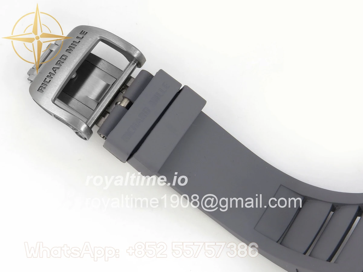 Richard Mille AVF RM055 Gray Cemira on Gray Rubber Strap Vaucher RMUL2 Free Sprung (Mod) - Image 19