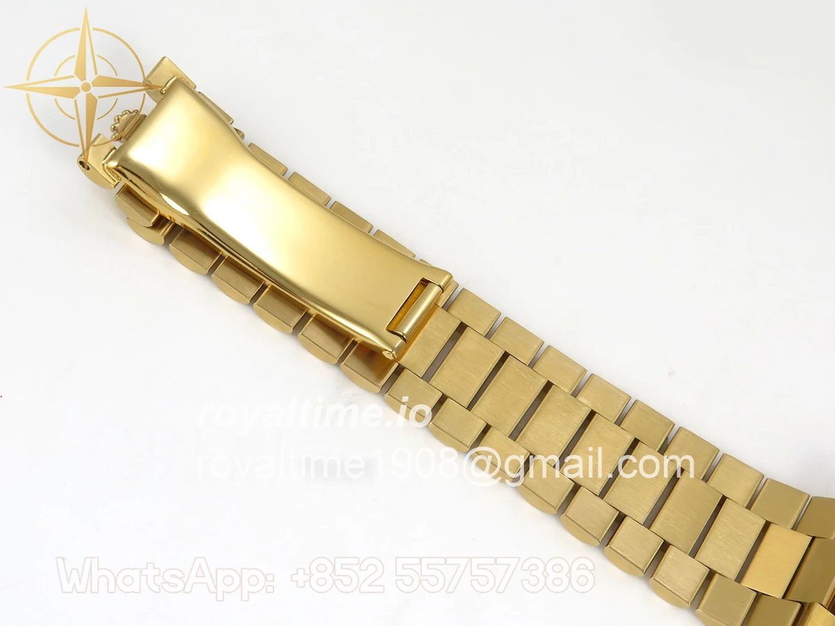 Rolex Day Date 40 YG 228238 QF Silver Roman Dial on President Bracelet A2836 V6 (200g) - Image 19