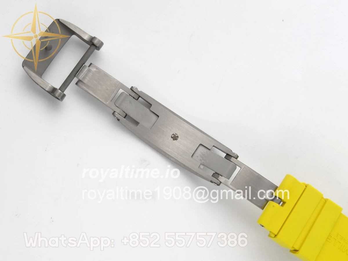 Richard Mille RM061 White Ceramic APSF Yellow/Green Skeleton Dial on Yellow Rubber Strap RMUL2 - Image 19