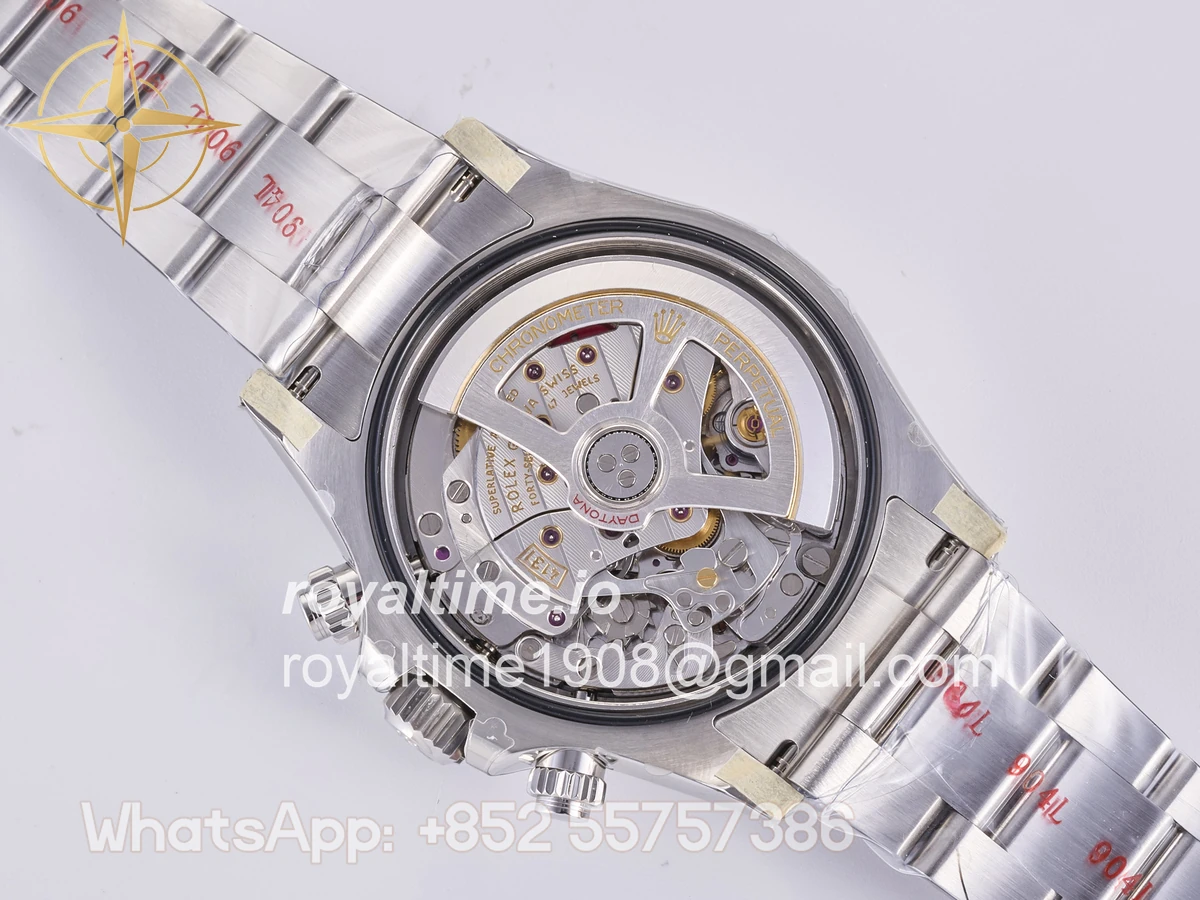 Rolex Daytona 126500 QF 904L Steel White Dial on SS Bracelet JH4131 (Free Sprung) - Image 19