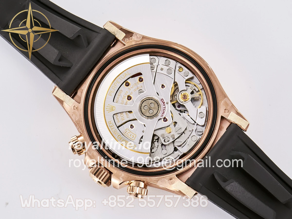 Rolex Daytona 126515 TMF Black/RG Stick Dial on Oysterflex Strap DD4131 - Image 19