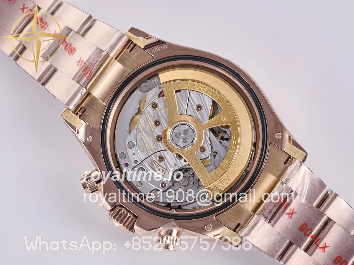 Rolex Daytona 126525 LN Le Mans QF on RG Bracelet JH4132 Free Sprung (Weighted) 175g - Image 19