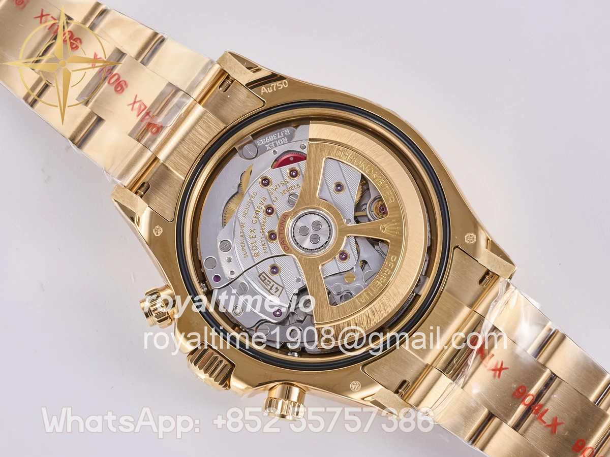 Rolex Daytona 126528 LN Le Mans QF on YG Bracelet JH4132 Free Sprung (Weighted) 175g - Image 19