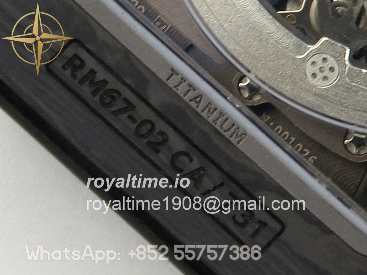 Richard Mille Umi Maker's RM67-02 Black NTPT McLaren Orange Skeleton Dial on Nylon strap CRMA7 V2 - Image 19