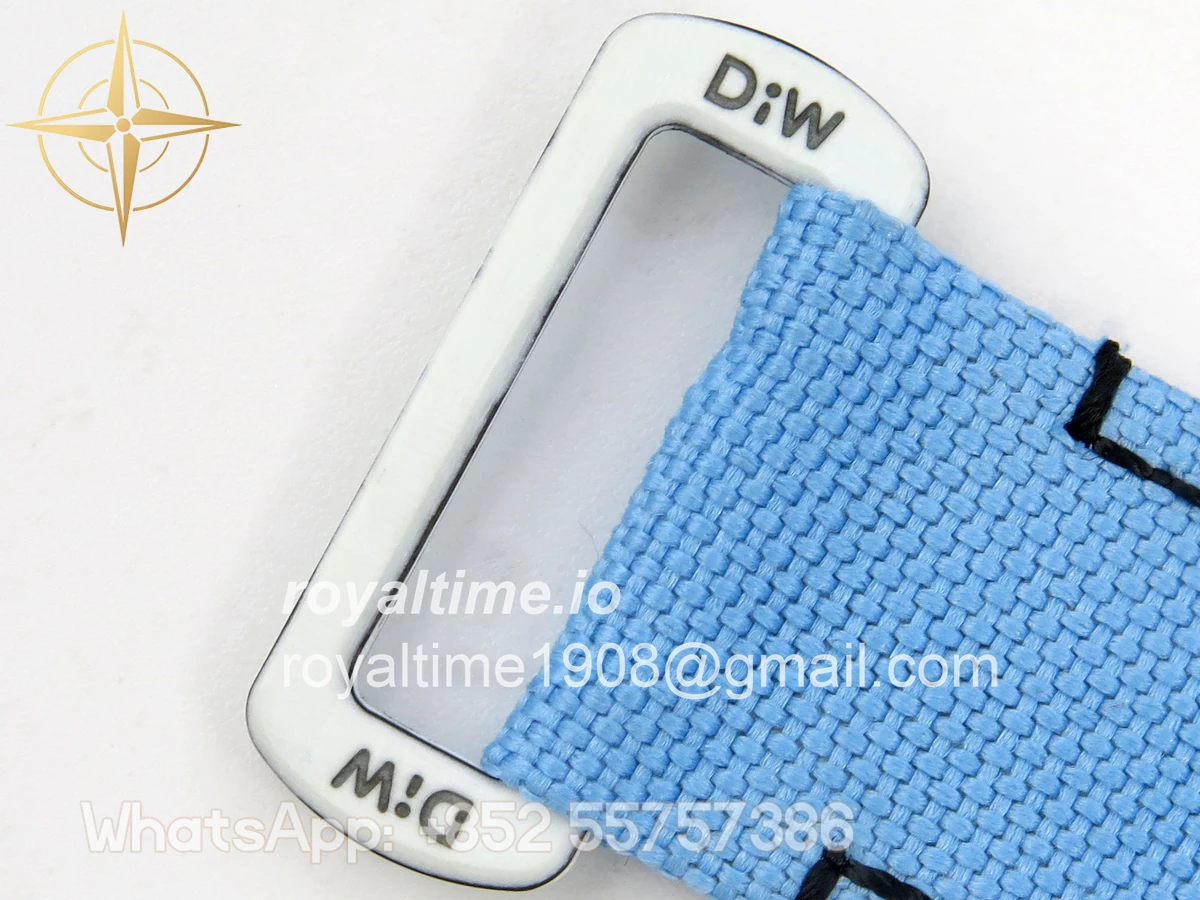 Rolex Daytona DIW White Carbon Case DIWF Edition Baby Blue/White Crystal Dial Crystal Bezel on Baby Blue Nylon Strap DD4801 - Image 19