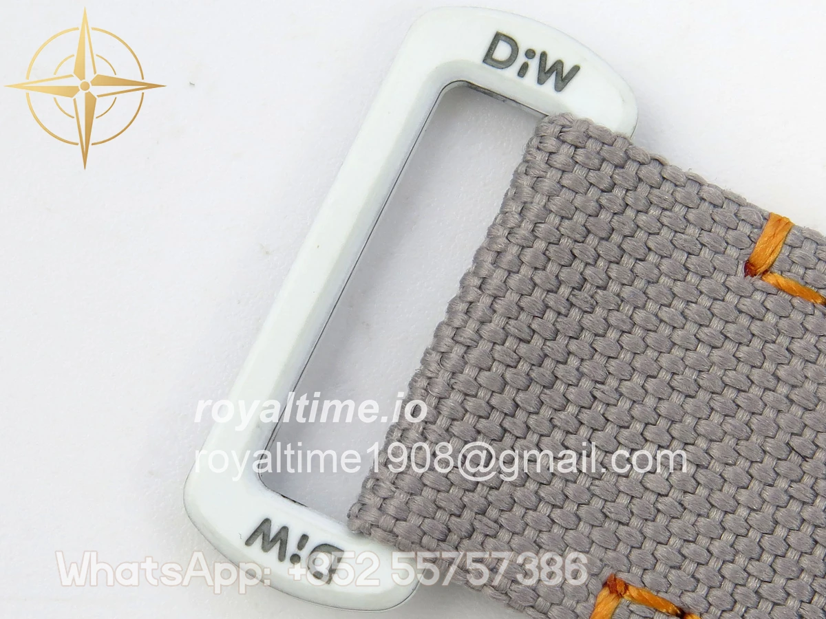 Rolex Daytona DIW White Carbon Case DIWF Edition Gray/Black Crystal Dial Crystal Bezel on Gray Nylon Strap DD4801 - Image 19