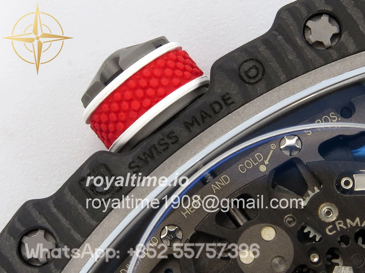 Richard Mille AVF RM67-02 France Black NTPT Spain Skeleton Dial on Blue Elastic strap CRMA7 - Image 19