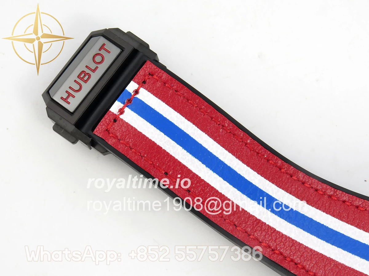 Hublot Big Bang Ferrari Speciale Ceramic HBBF on Red Gummy Strap A1241 - Image 19