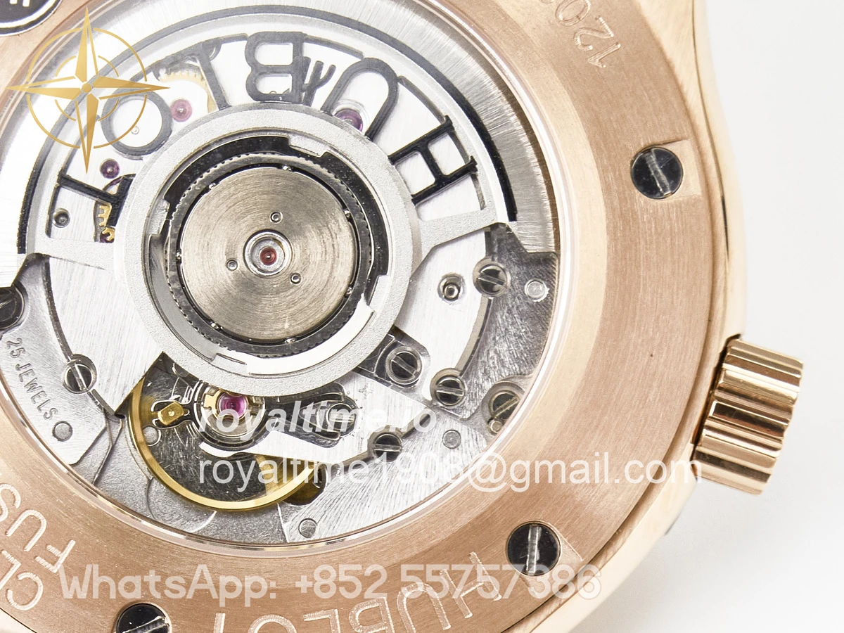 Hublot Classic Fusion 42mm RG JJF Green Dial on Green Gummy Leather Strap - Image 19