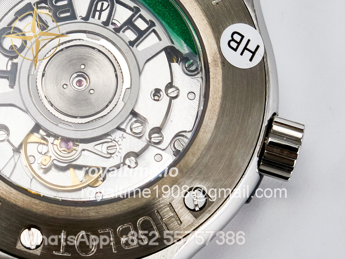 Hublot Classic Fusion Bang 42mm HBF Black Dial Diamonds Bezel on Black Rubber Strap A2892 - Image 19