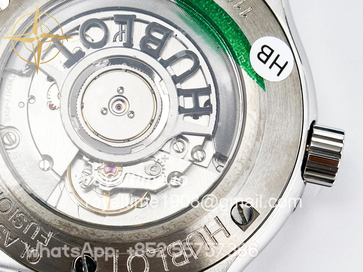 Hublot Classic Fusion Bang 42mm HBF Blue Dial on Blue Rubber Strap A2892 - Image 19