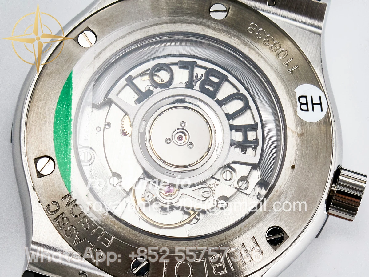 Hublot Classic Fusion Bang 42mm HBF Gray Dial on Gray Leather Strap A2892 - Image 19