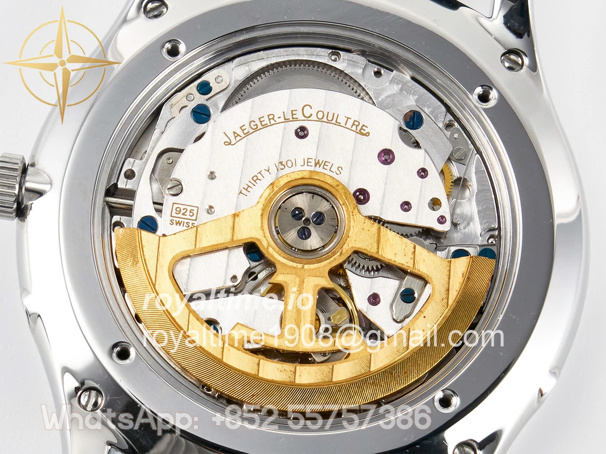 Jaeger-LeCoultre Master Ultra Thin Moon 1368420 SS Z+F Blue Dial on Black Leather Strap SA925 - Image 19