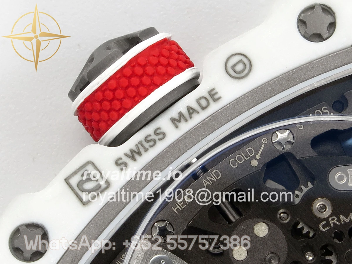 Richard Mille AVF RM67-02 France White NTPT Spain Skeleton Dial on Blue Elastic strap CRMA7 - Image 19