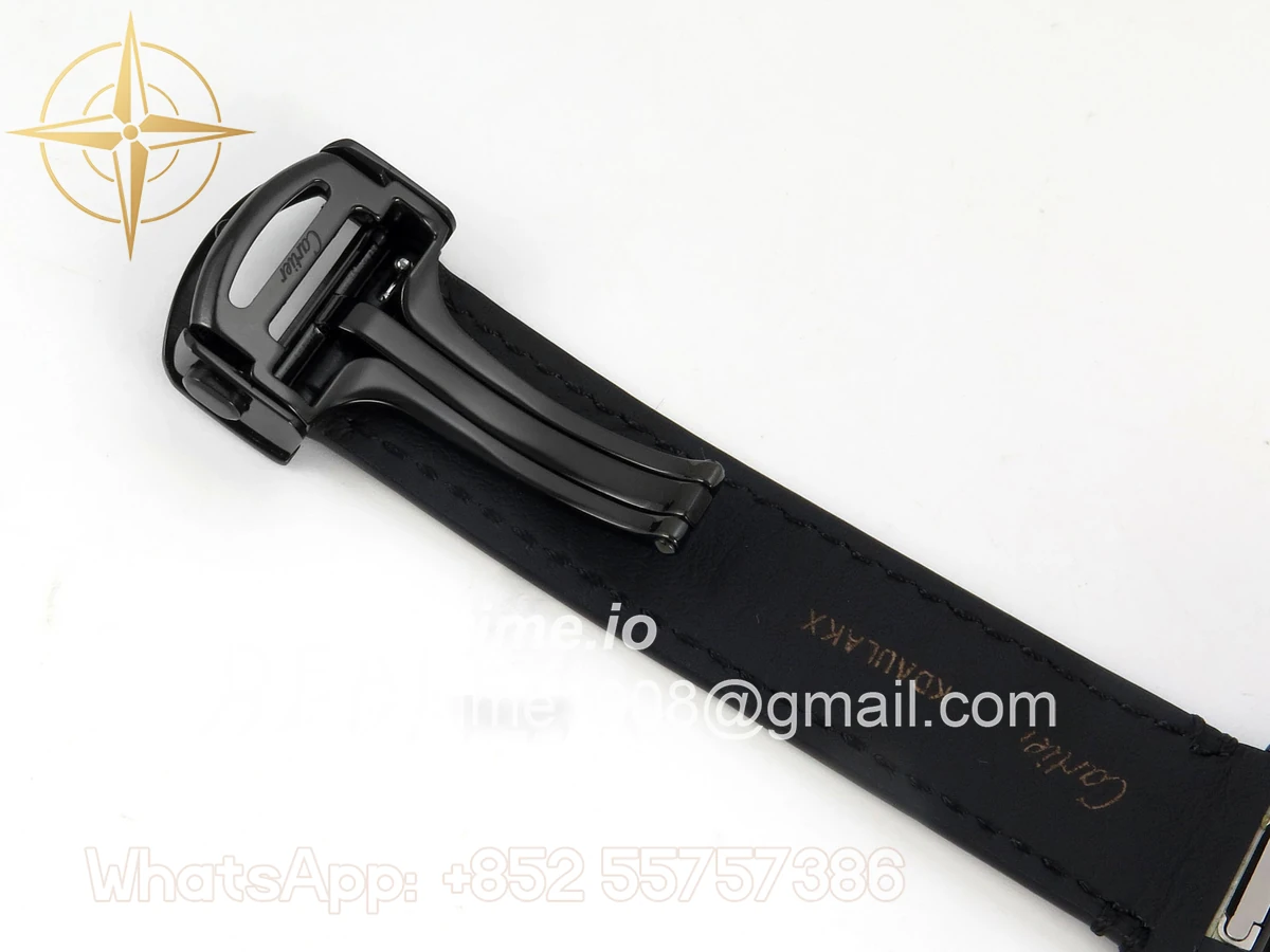 Cartier Santos de Cartier Skeleton PVD MLF Skeleton Dial on Black Leather Strap 9612MC - Image 19