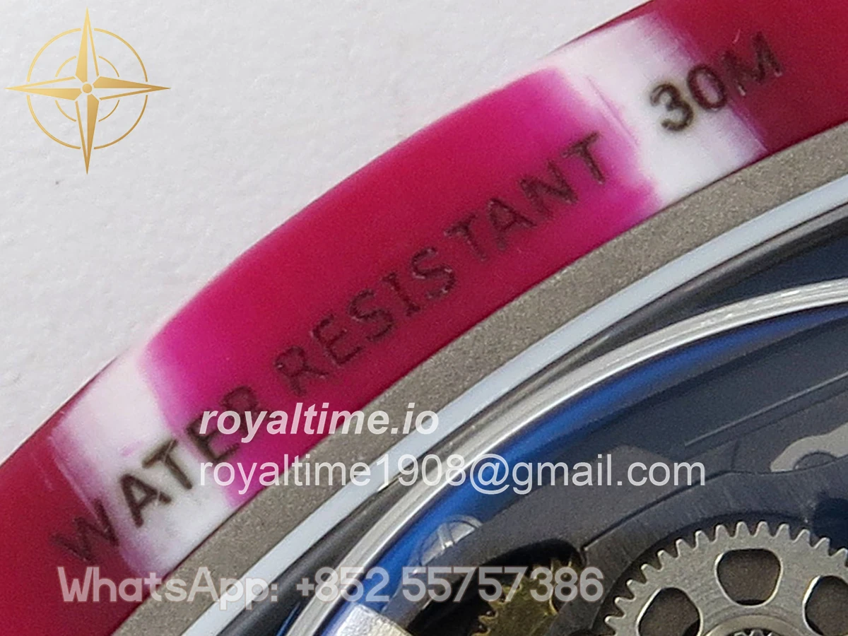 Richard Mille AVF RM67-02 Red NTPT Skeleton Dial on White Elastic strap CRMA7 V2 - Image 19