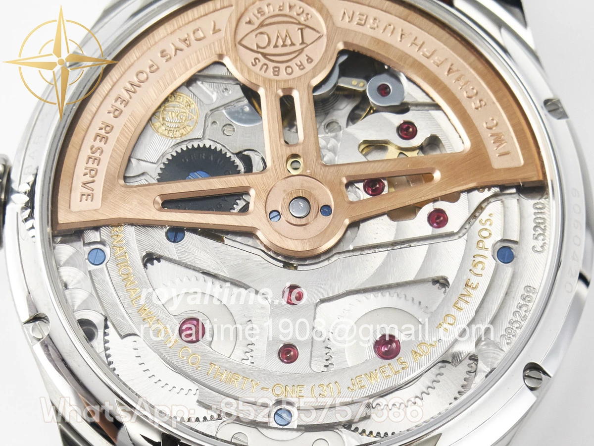 IWC Portugieser Perpetual Calendar SS 5033 APSF White Dial on Brown Leather Strap A52610 - Image 19