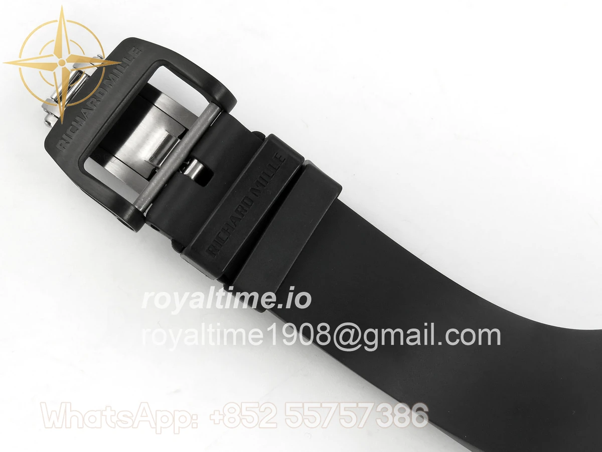 Richard Mille AVF RM061 White NTPT Black Inner Bezel Black Rubber Strap Vaucher RMUL2 Free Sprung (Mod) - Image 19