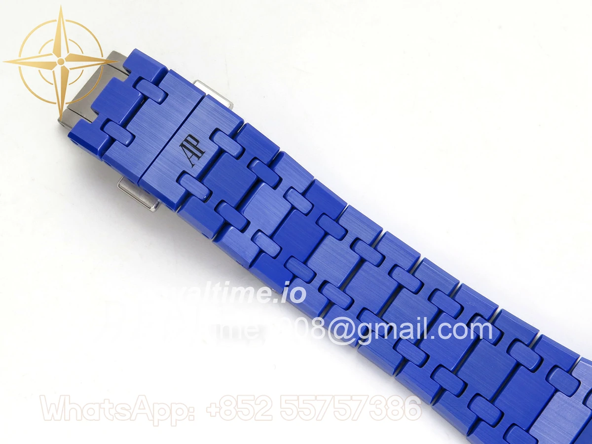 Audemars Piguet Royal Oak Chrono 26240 Blue Ceramic APSF Blue Dial On Blue Ceramic Bracelet SA4401 - Image 19