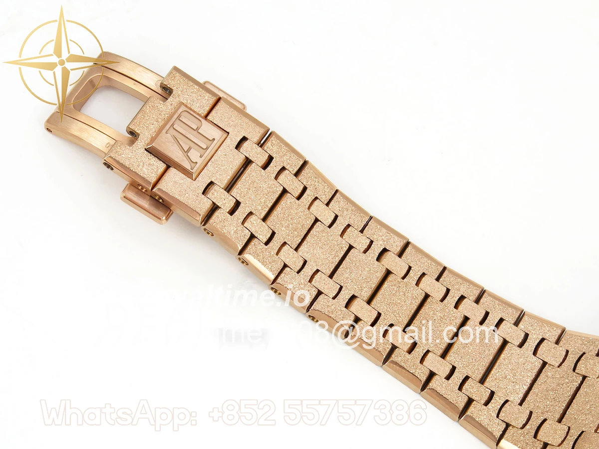 Audemars Piguet Royal Oak Chrono 26240 Frosted RG APSF Blue Dial on RG Bracelet SA4401 - Image 19