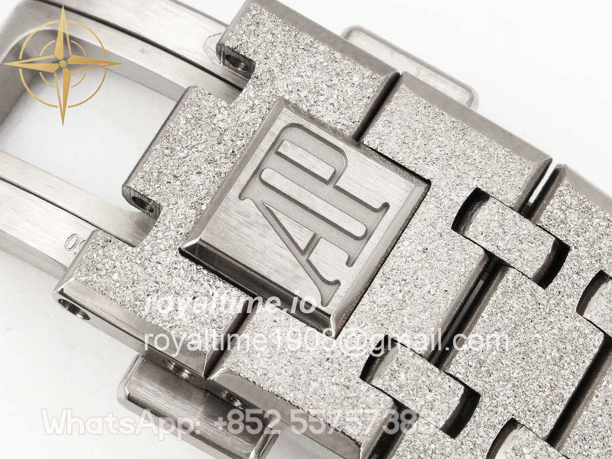 Audemars Piguet Royal Oak Chrono 26240 Frosted SS APSF Gray/Black Dial on Bracelet SA4401 V2 (Free Sprung) - Image 19