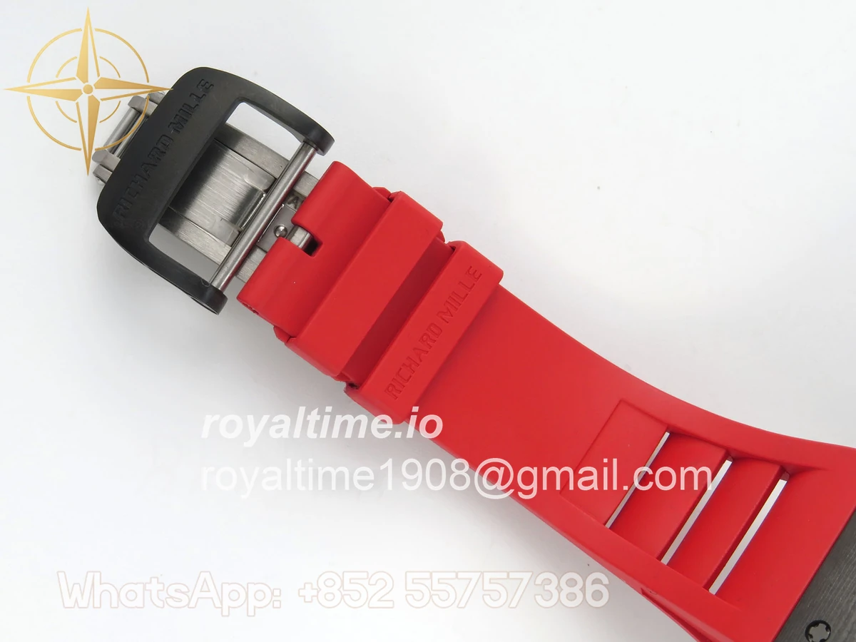 Richard Mille RM035-02 NTPT ZF Skeleton Dial on Red Rubber Strap RMAL1 V7 - Image 19