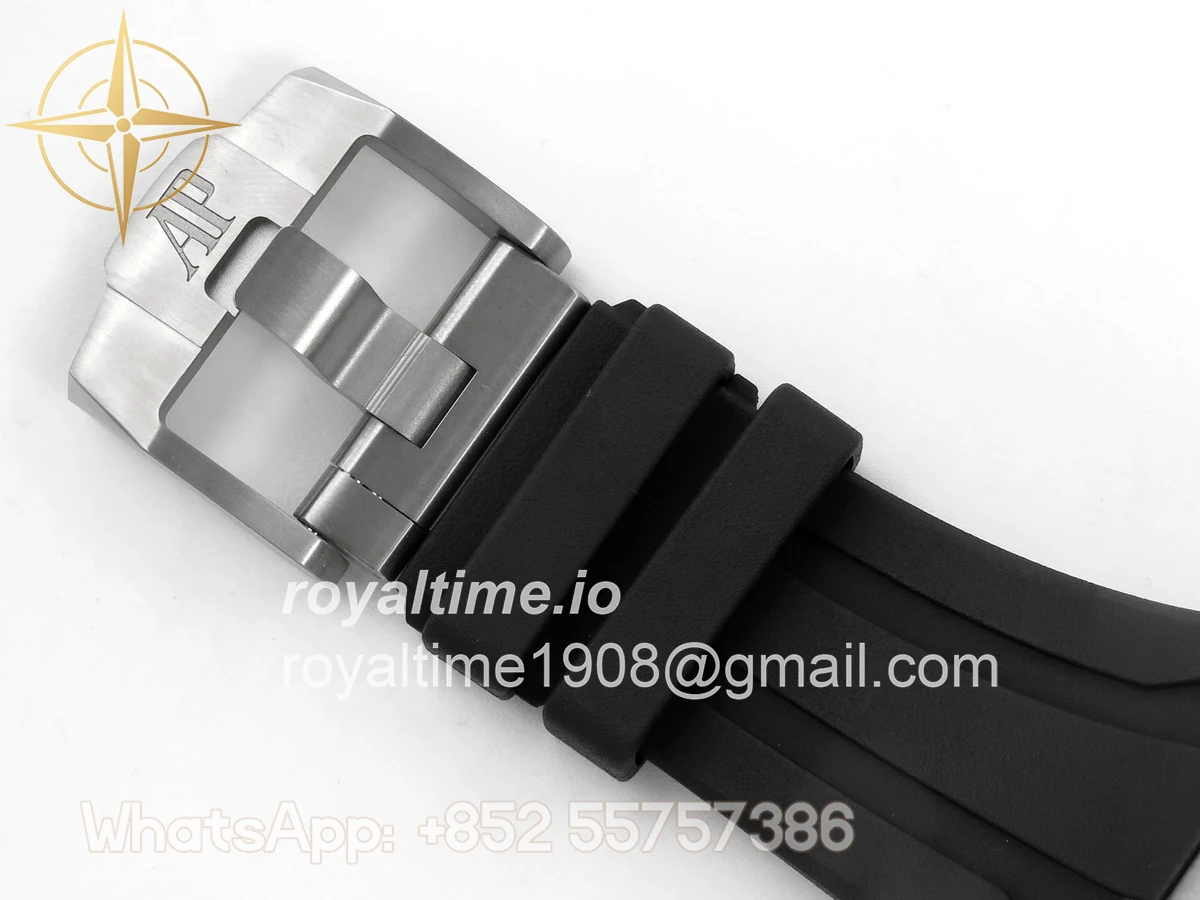 Audemars Piguet Royal Oak Offshore 43mm 26420 Ceramic Bezel SS DDF Black Dial On Black Rubber Strap DD4401 - Image 19