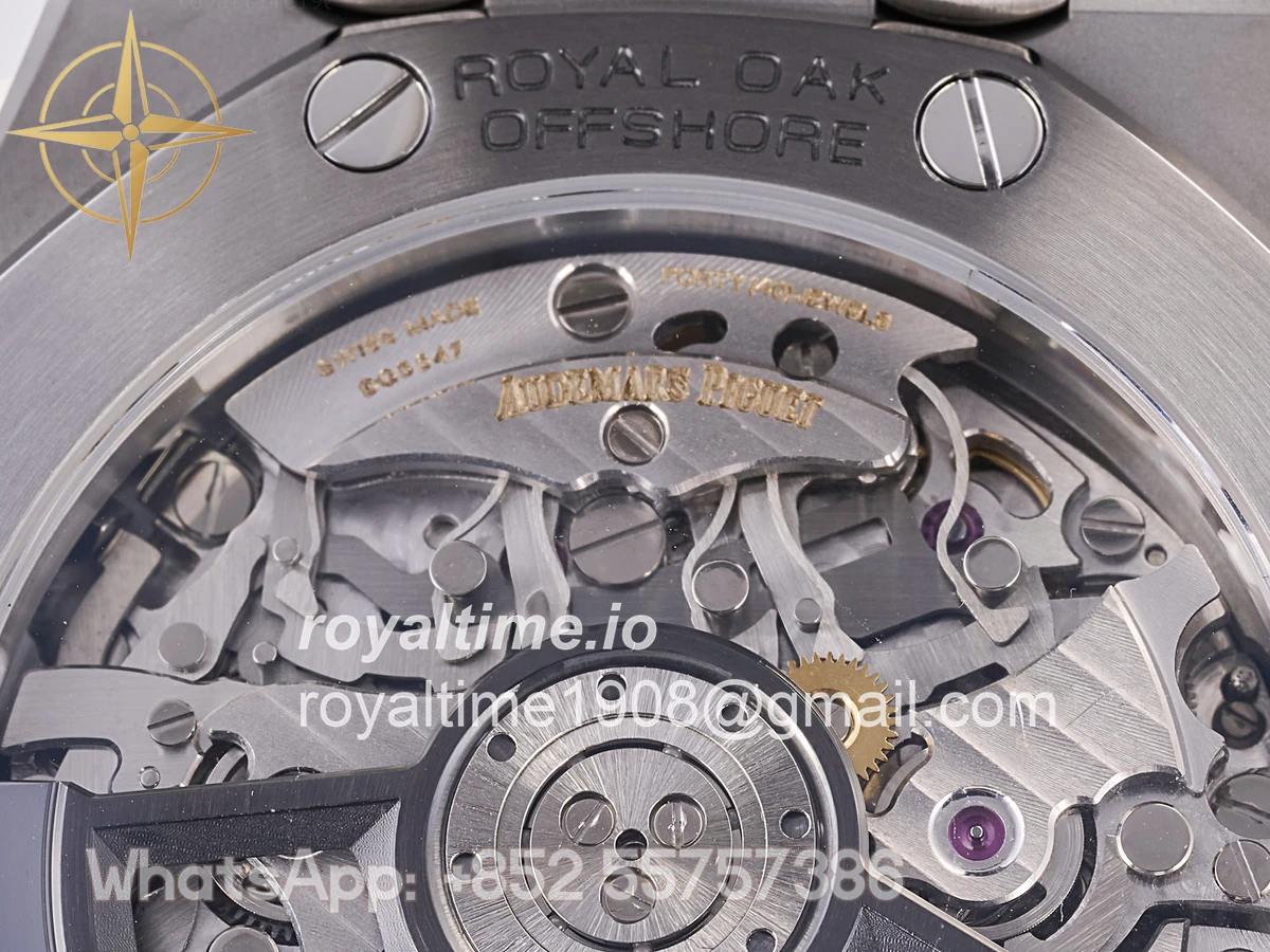 Audemars Piguet Royal Oak Offshore 43mm 26420so SS DDF Black/White Dial on Black Rubber Strap DD4401 - Image 19