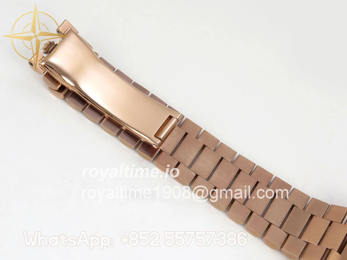 Rolex Day Date 40 RG 228235 QF Green Roman Dial on President Bracelet A2836 V6 (200g) - Image 19