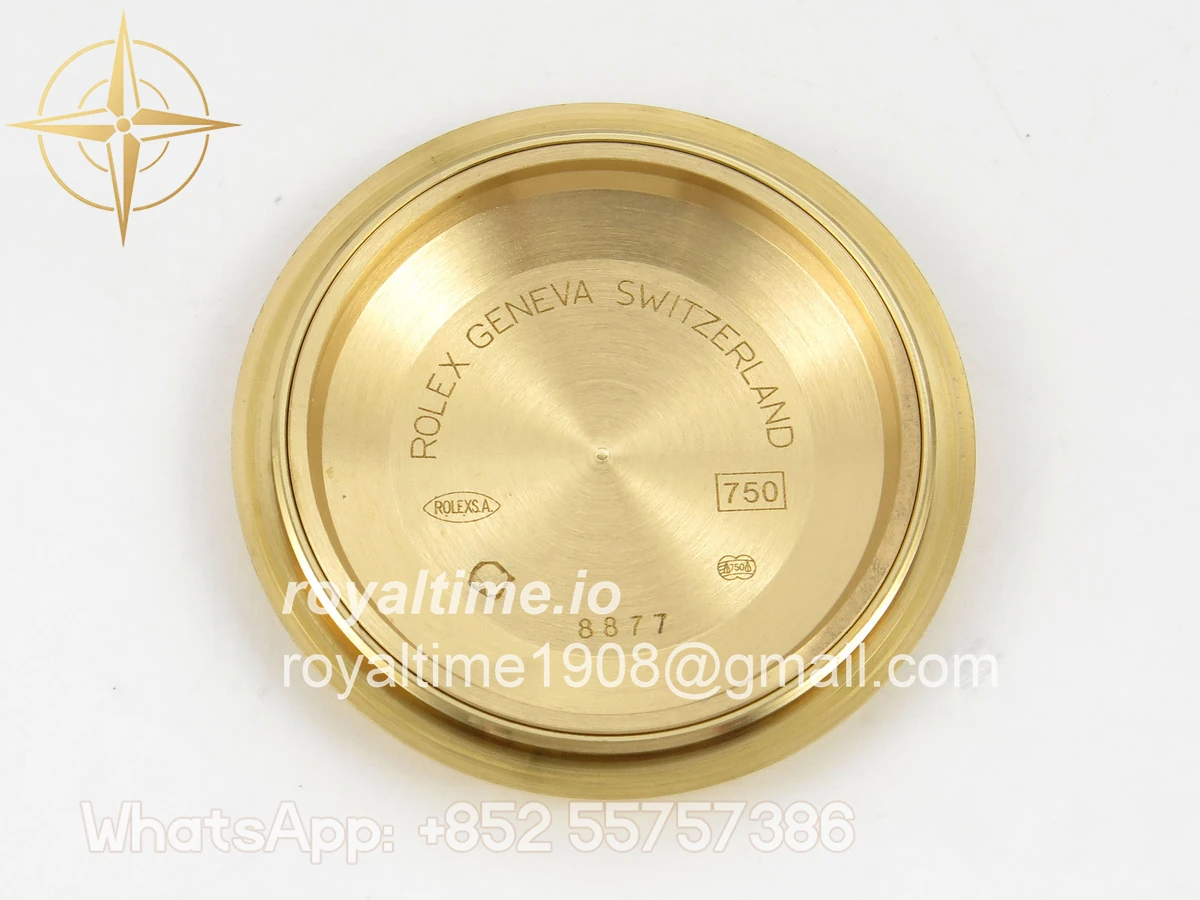 Rolex Day Date 40 YG TMF Black Crystal Dial Diamonds Bezel on President Bracelet VR3255 (220g) - Image 20