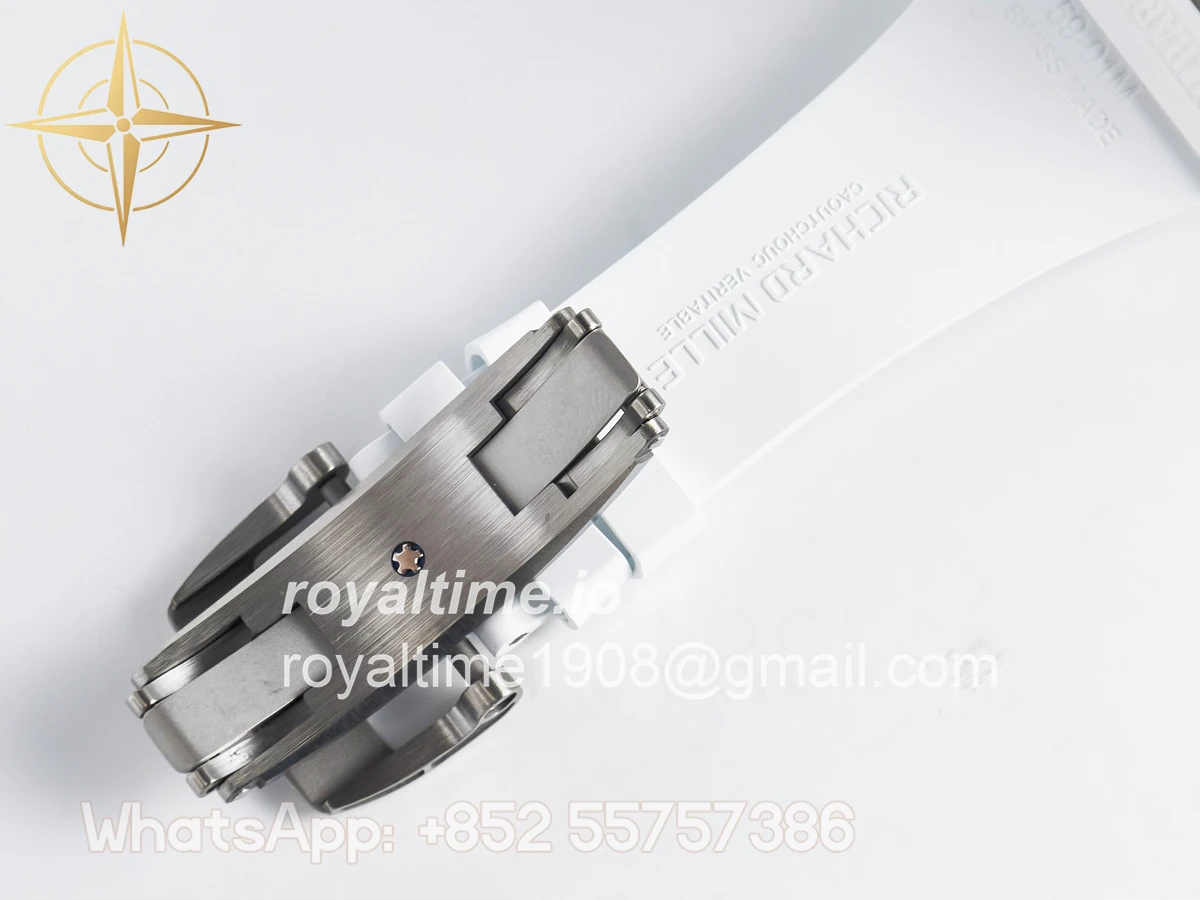 Richard Mille RM061 White Ceramic ZF on White Rubber Strap RMUL2 - Image 20