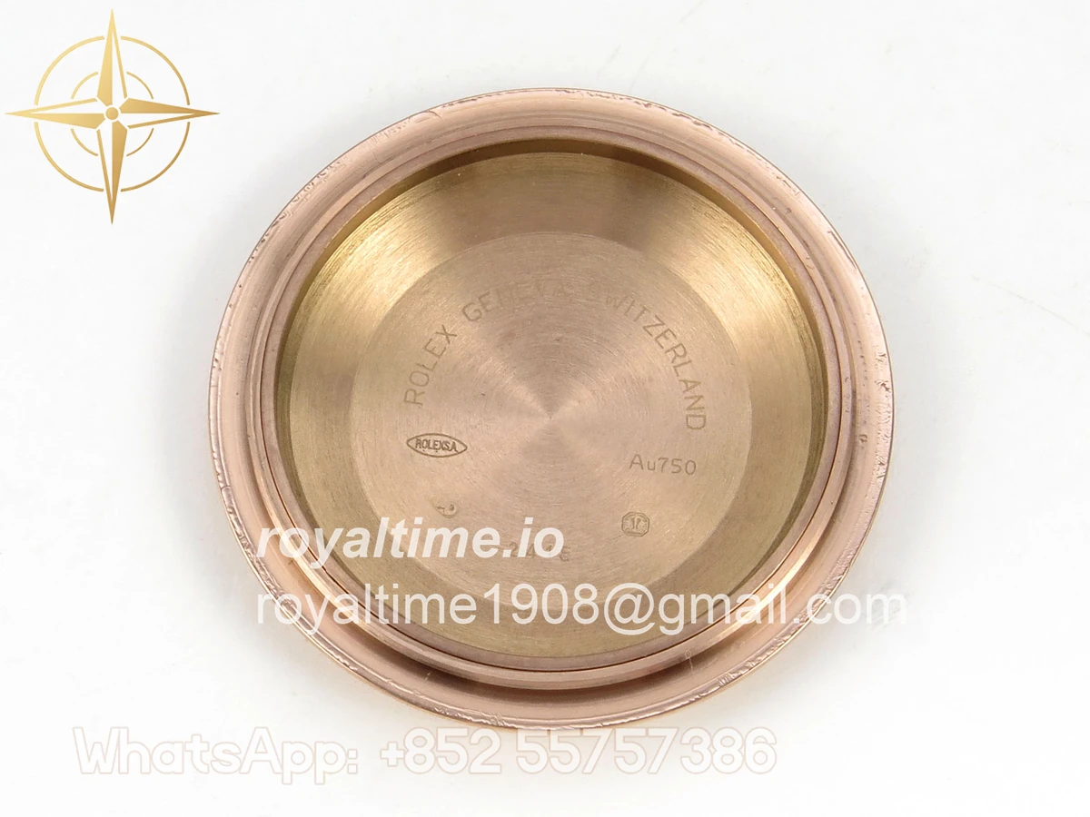 Rolex DayDate 40 RG QF 904L Steel Black Stick Dial on President Bracelet VR3255 V8 (Gain Weight) - Image 20