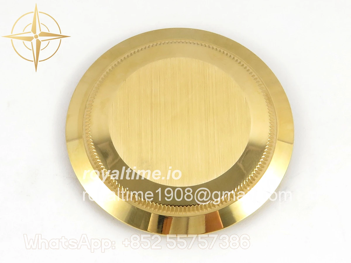 Rolex DayDate 40 YG QF 904L Steel Green Roman Dial on President Bracelet VR3255 V8 (Gain Weight) - Image 20