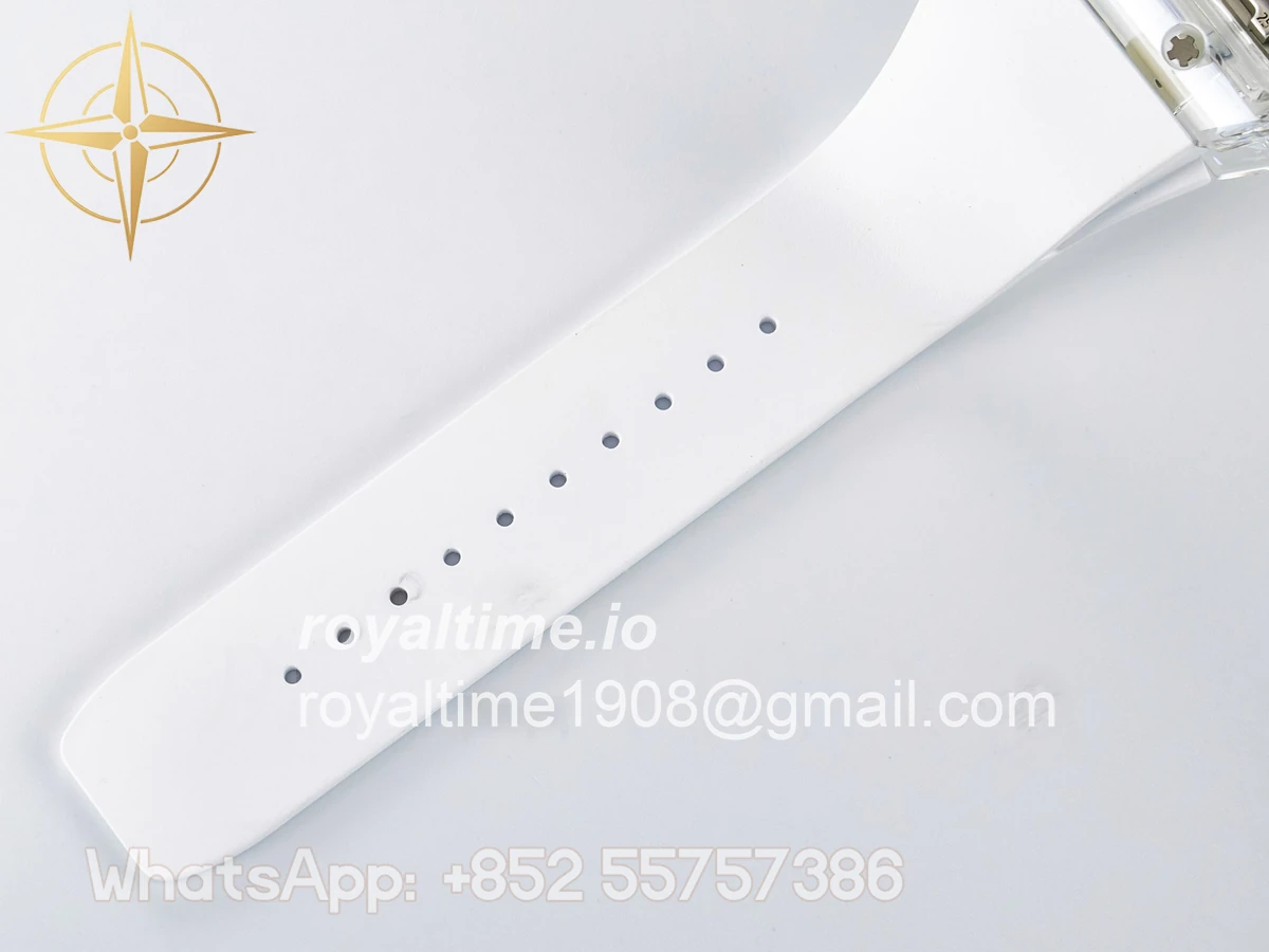 Richard Mille RM56-01 Transparent Tourbillon RMF Skeleton Dial on White Rubber Strap - Image 20