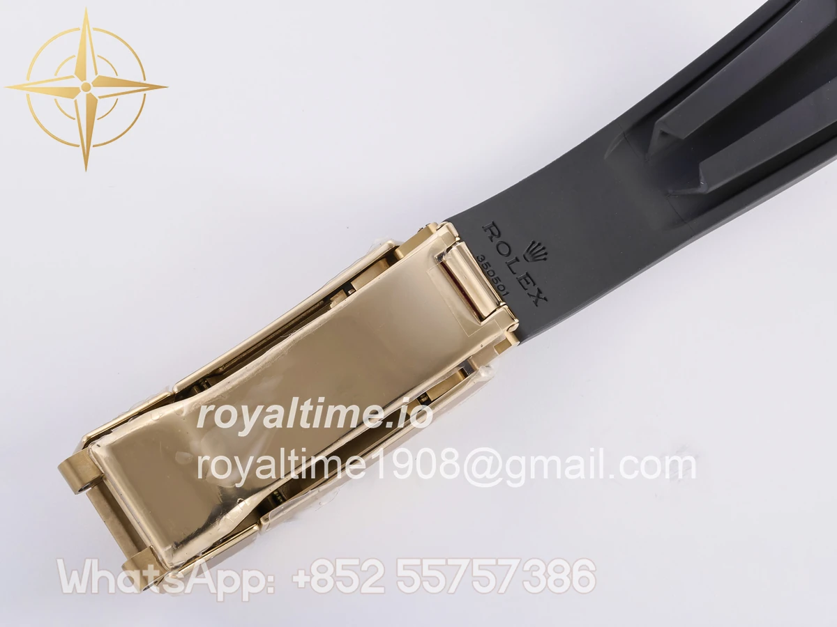 Rolex Daytona 126518 3BF YG/Black Dial Sticks Markers on Oysterflex Strap Weighted 160g - Image 20