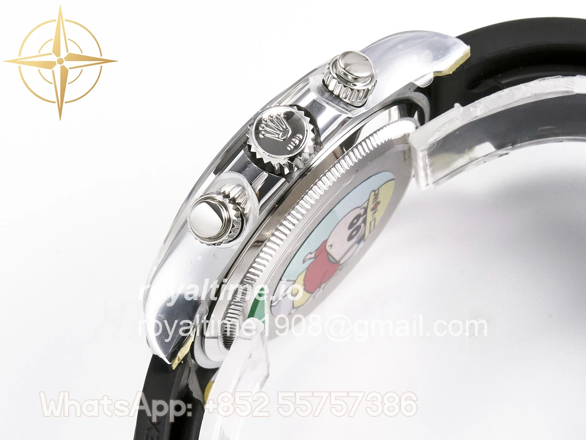 Rolex Daytona 126519 SS ARF Silver/Black Stick Dial on Oysterflex Strap DD4131 V2 (Weighted) - Image 20