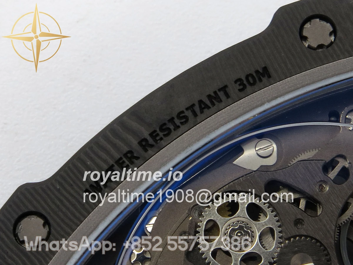 Richard Mille Umi Maker's RM67-02 Black NTPT France Blue/Red/White Skeleton Dial on Nylon strap CRMA7 V2 - Image 20