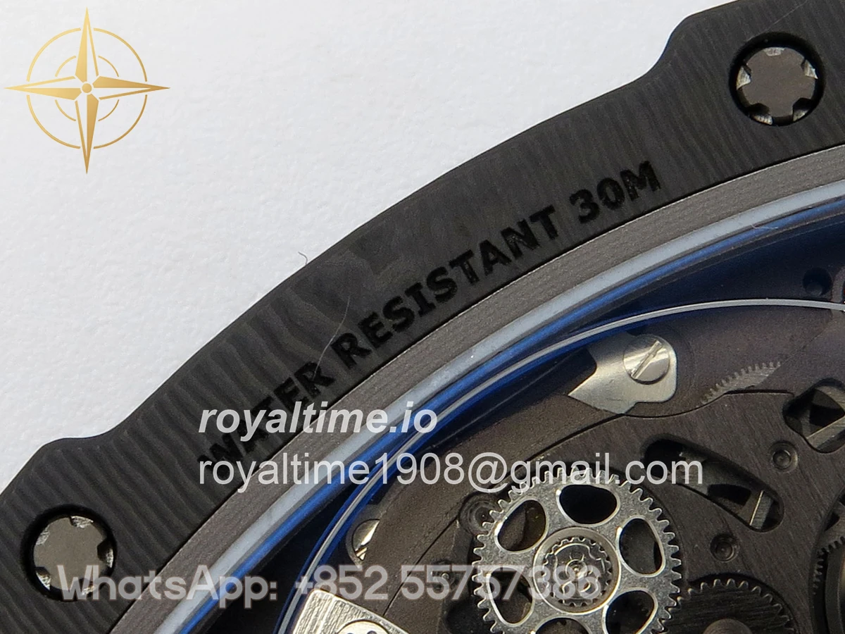 Richard Mille Umi Maker's RM67-02 Black NTPT McLaren Orange Skeleton Dial on Nylon strap CRMA7 V2 - Image 20