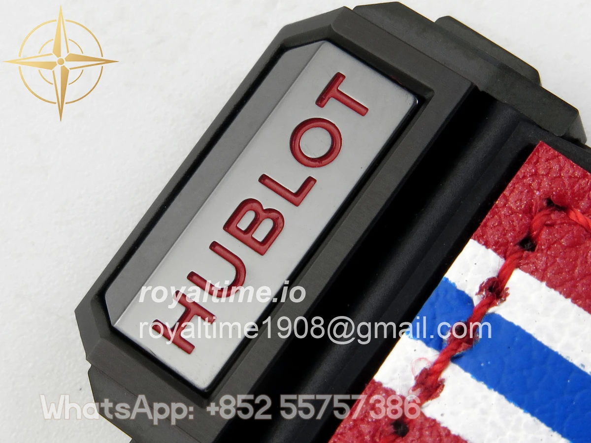 Hublot Big Bang Ferrari Speciale Ceramic HBBF on Red Gummy Strap A1241 - Image 20