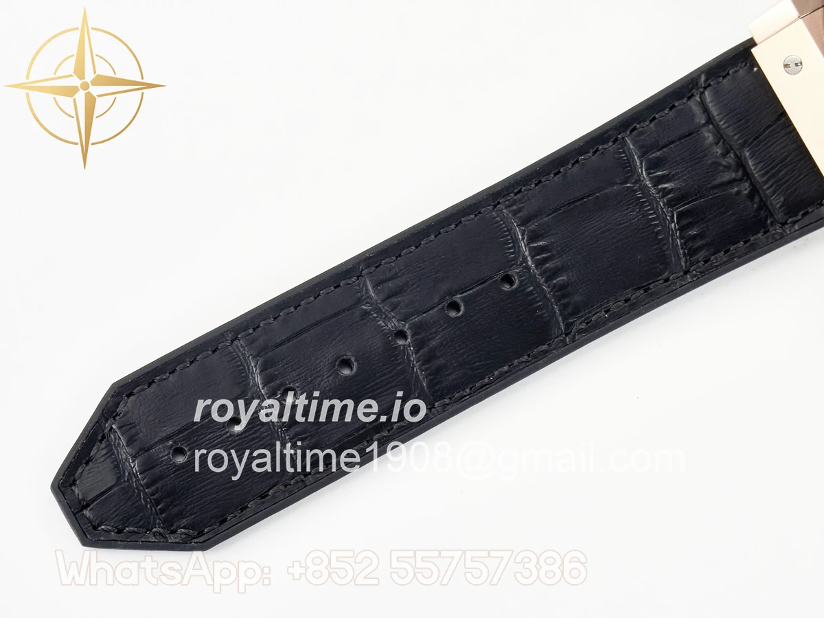 Hublot Classic Fusion 42mm RG JJF Black Dial on Black Gummy Leather Strap - Image 20