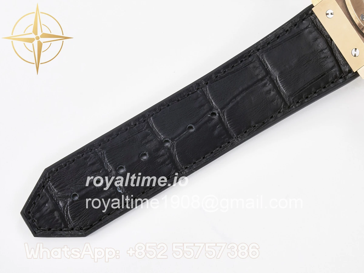 Hublot Classic Fusion 42mm RG JJF White Dial on Black Gummy Leather Strap - Image 20