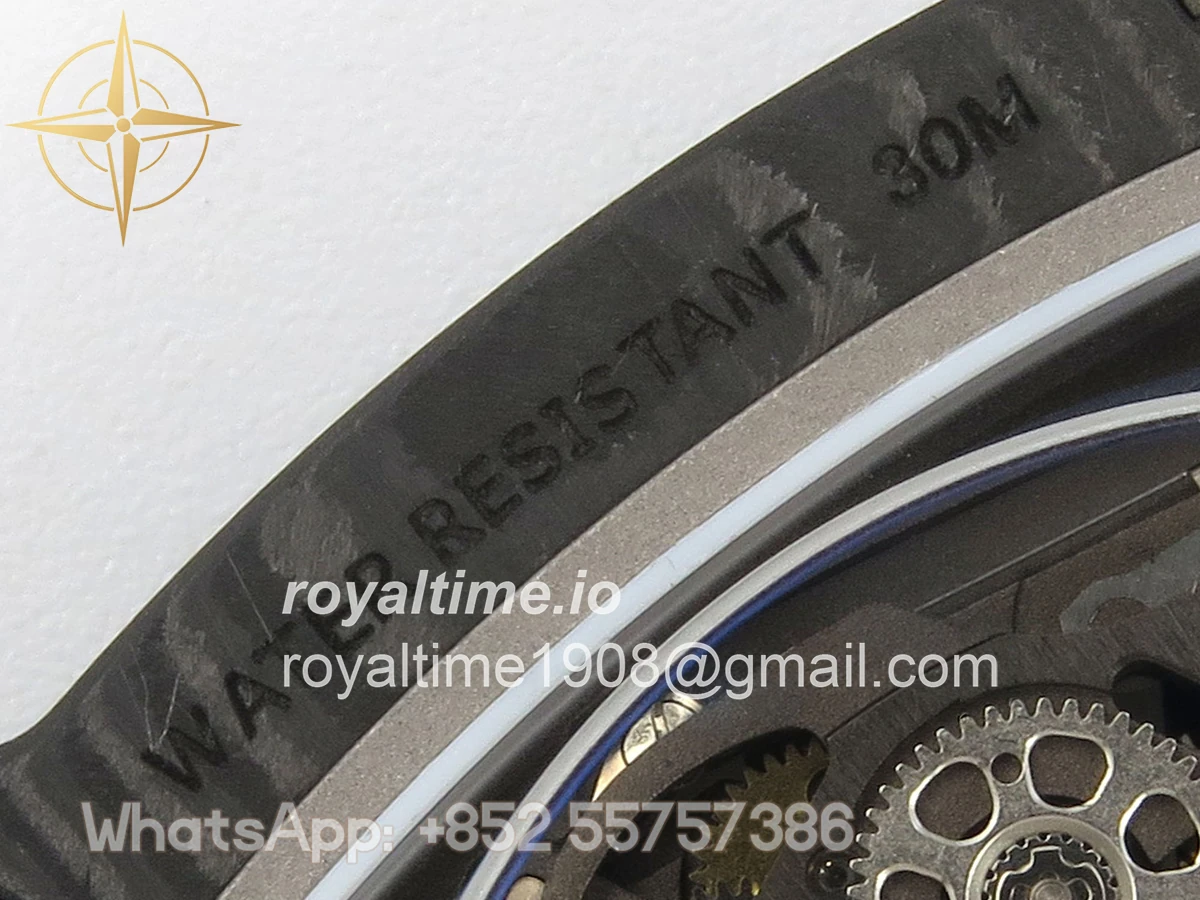 Richard Mille AVF RM67-02 France Black NTPT Spain Skeleton Dial on Blue Elastic strap CRMA7 - Image 20