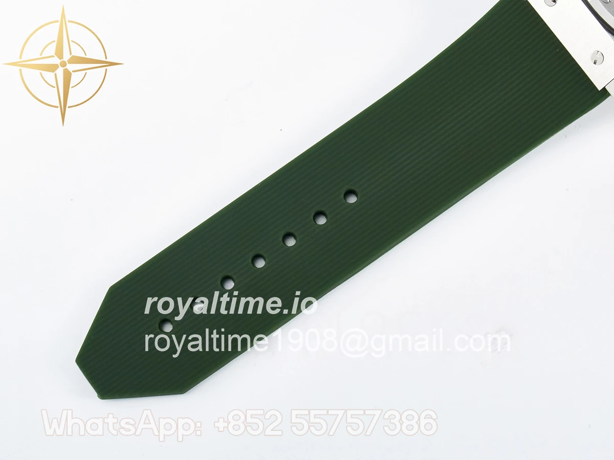 Hublot Classic Fusion Bang 42mm HBF Green Dial on Green Rubber Strap A2892 - Image 20