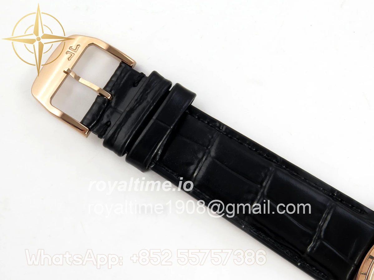 Jaeger-LeCoultre Master Ultra Thin Power Reserve RG APSF Cream Dial on Brown Leather Strap DD938 - Image 20