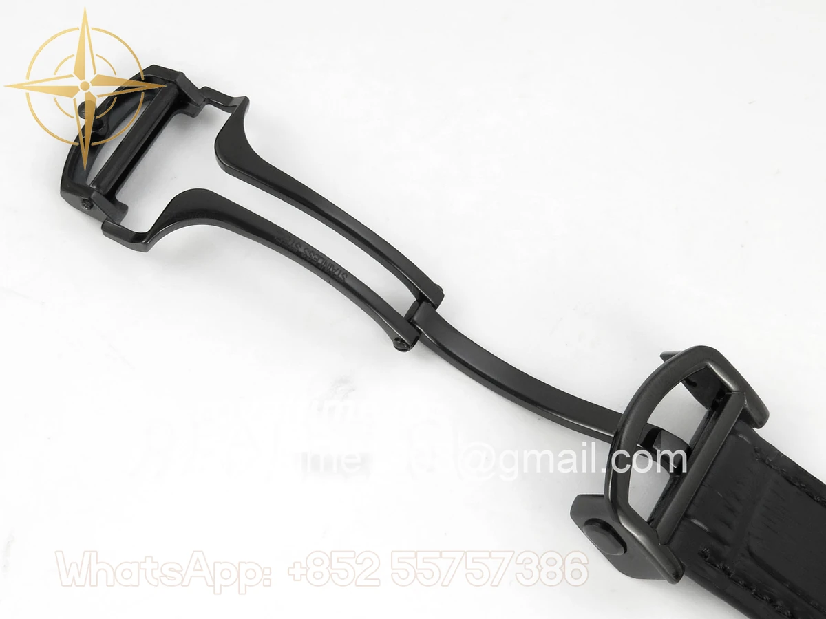 Cartier Santos de Cartier Skeleton PVD MLF Skeleton Dial on Black Leather Strap 9612MC - Image 20