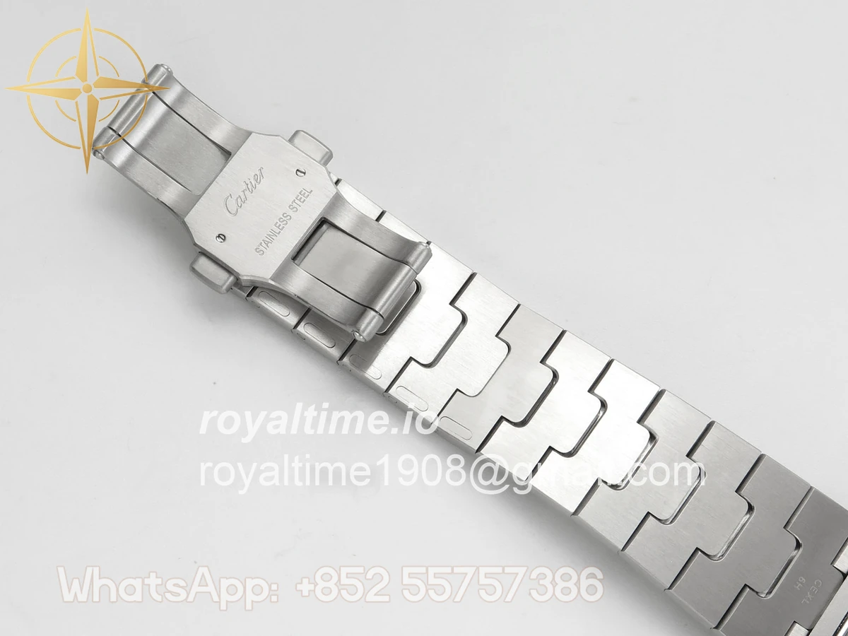 Cartier Santos de Cartier Skeleton SS MLF Skeleton Dial on SS SmartLink Bracelet 9611MC - Image 20