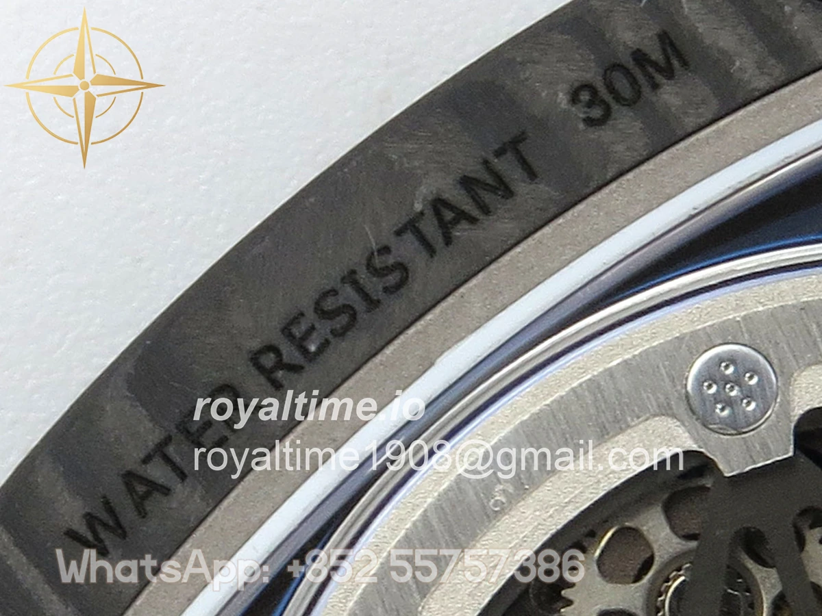 Richard Mille AVF RM67-02 McLaren Black NTPT Spain Skeleton Dial on Orange Elastic strap CRMA7 - Image 20